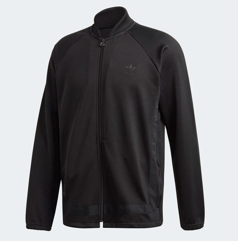 Adidas black and gold jacket mens sale