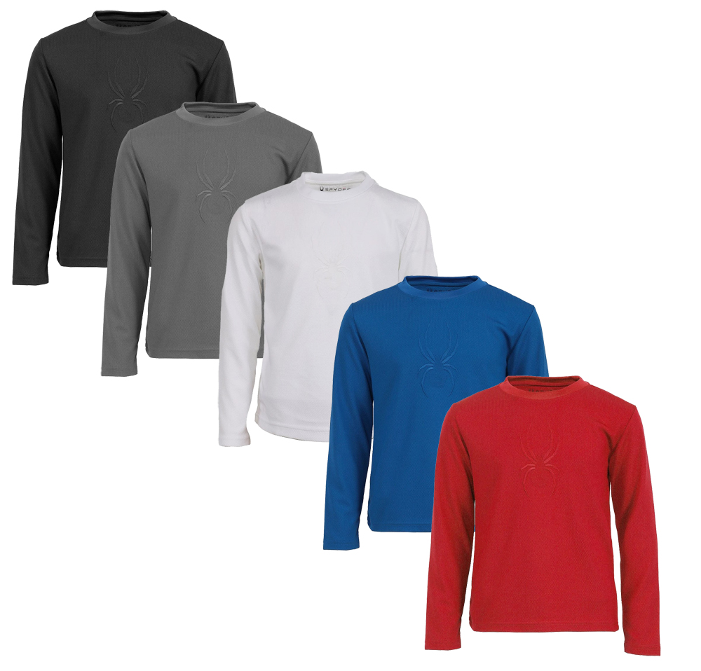 Spyder Youth Boys (8-20) Debossed Long Sleeve Thermal Shirt, Color