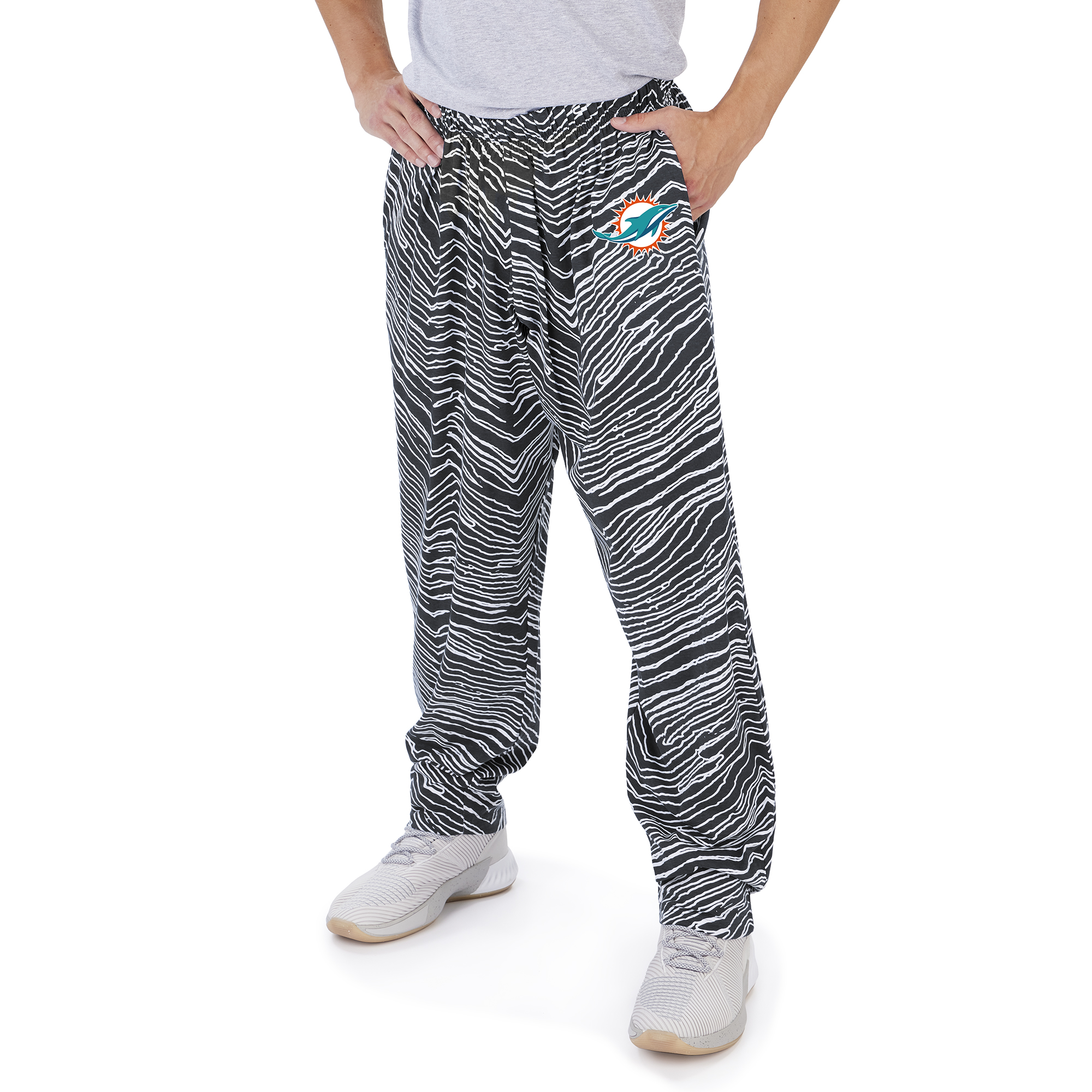 Zubaz NFL Men's Miami Dolphins Zebra Outline Comfy Pants | eBay