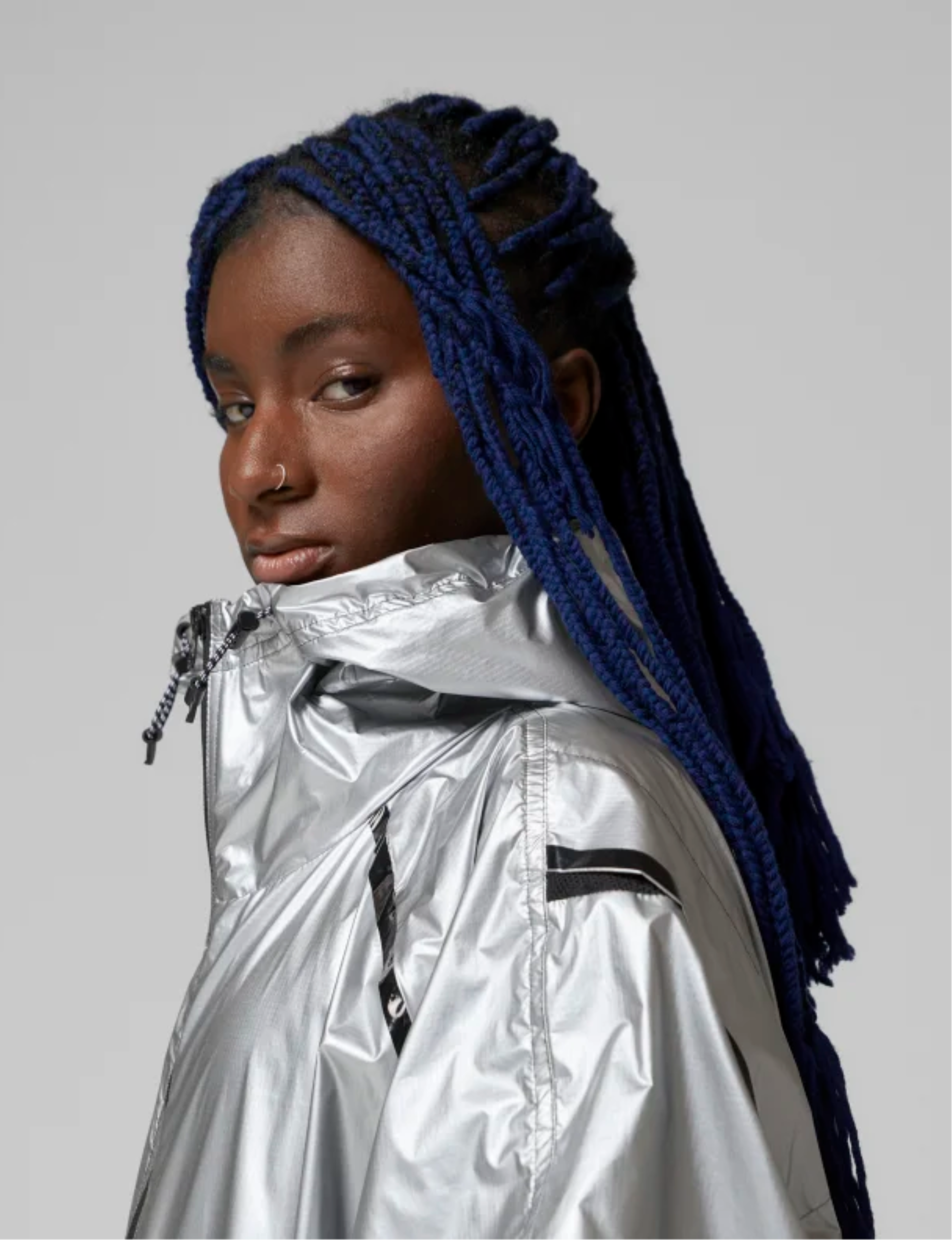Adidas Women's Stella McCartney TruePace Running Jacket, Silver