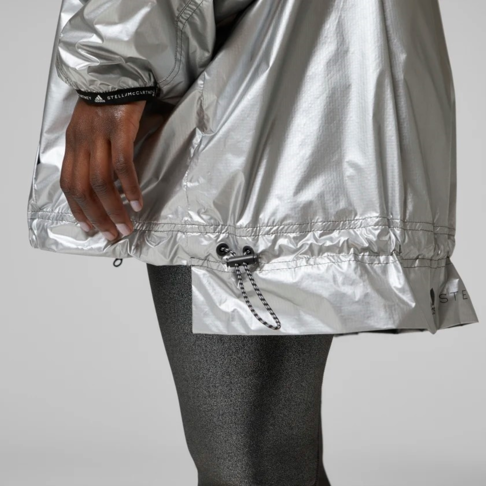 Adidas Women's Stella McCartney TruePace Running Jacket, Silver