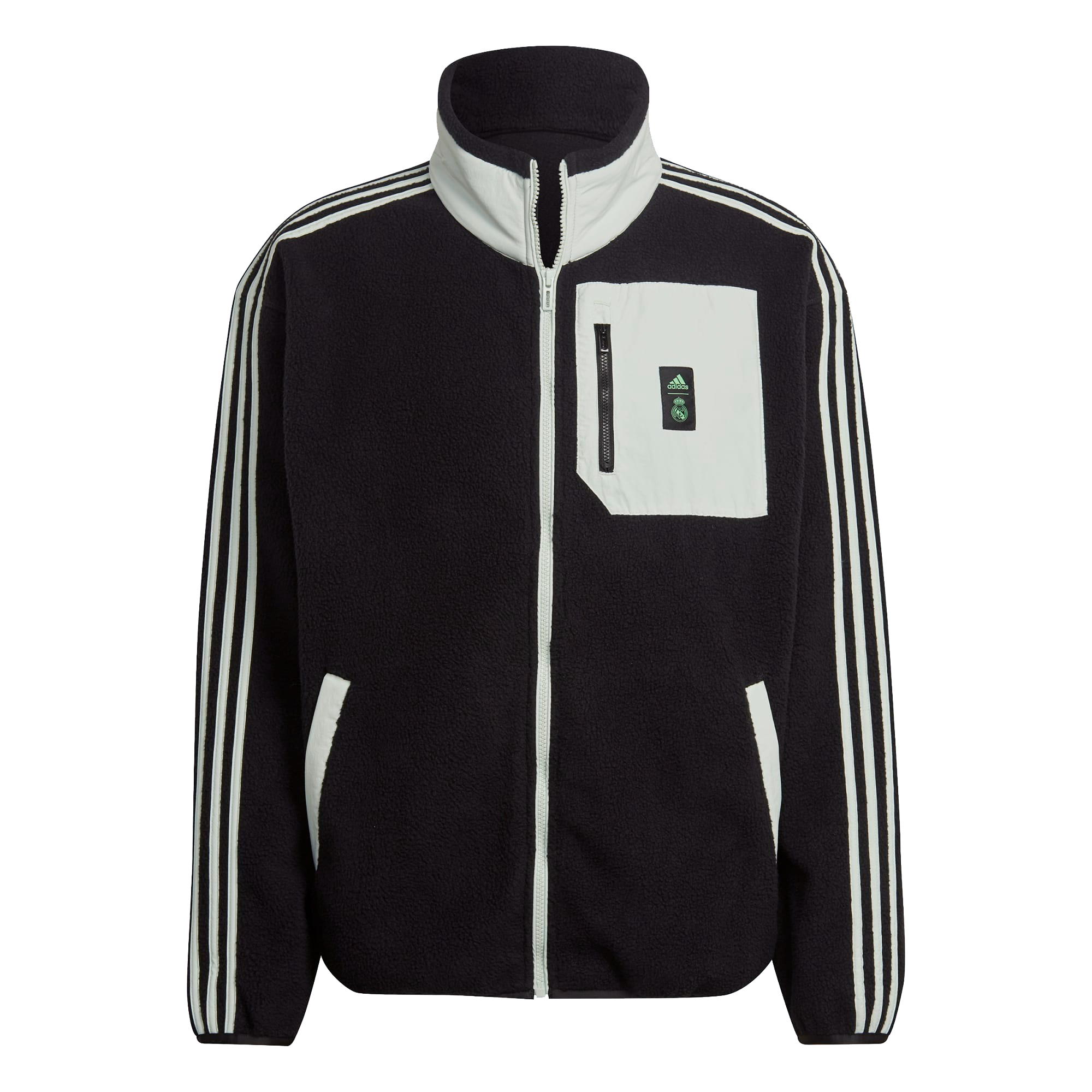 Adidas Men's Real Madrid Lifestyler Fleece Jacket, Black | eBay