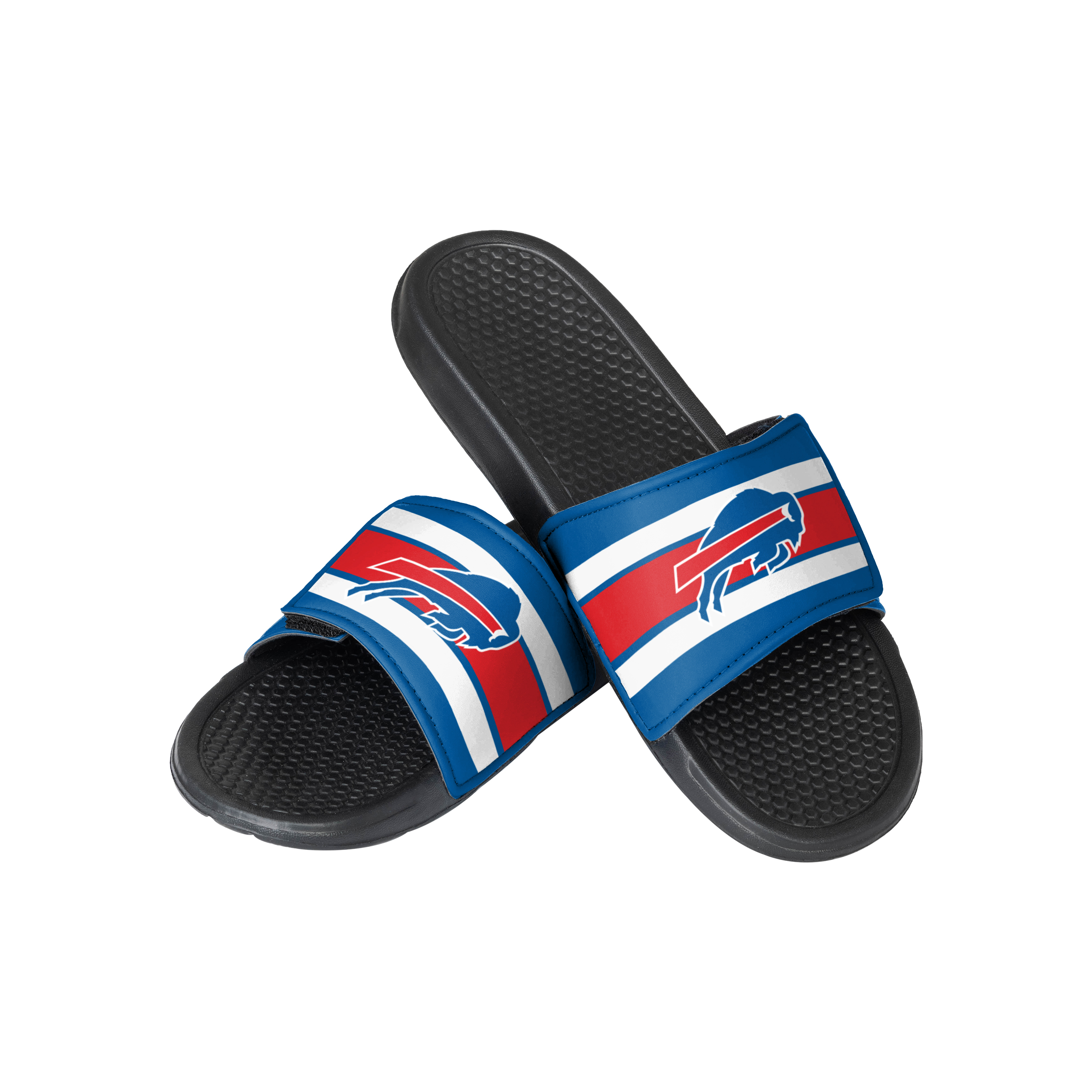 NFL Buffalo Bills Red Blue Slide Sandals NEW Sz 9 10 Football Men’s FOCO NFL Youth Buffalo Bills Legacy Sport Slide Flip Flop  main image 4