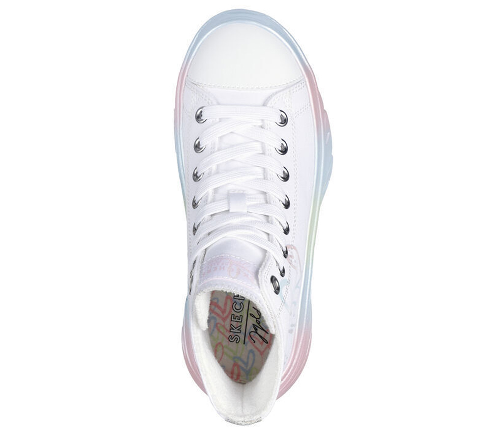 中古 転生ラブレター W-SHAKE Skechers Women's Funky Street - Young Love Platform Sneakers