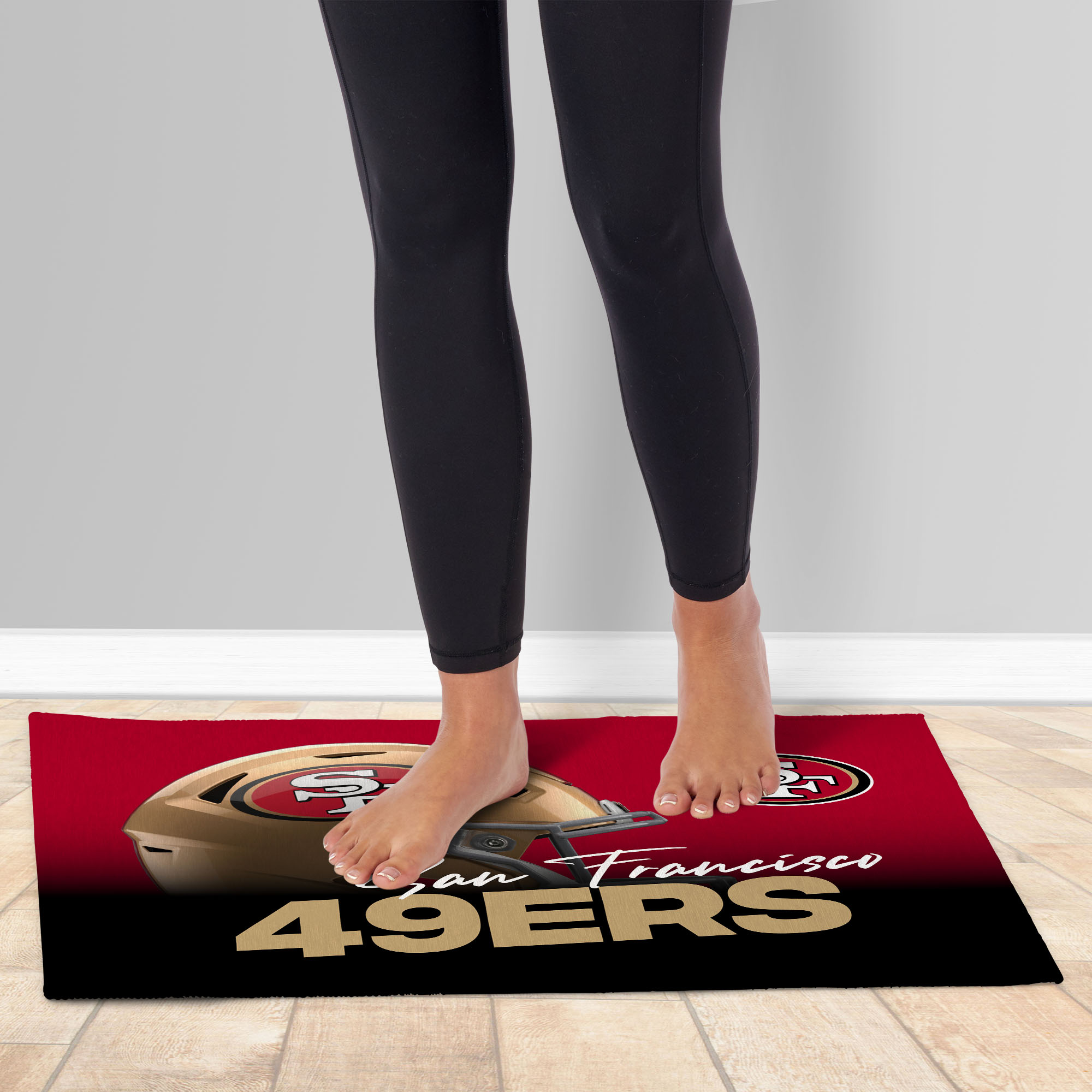 NFL タイタンズ ラグ USA製 The Northwest Company Northwest NFL San Francisco 49ers Headspace Washable Area Floor